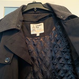 LONDON FOG Men's Double Breasted Belted Trench Ct